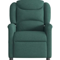 vidaXL Fauteuil verstelbaar stof donkergroen