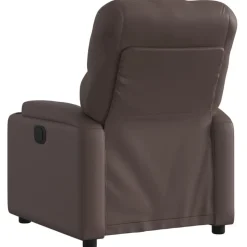 vidaXL Fauteuil verstelbaar kunstleer bruin