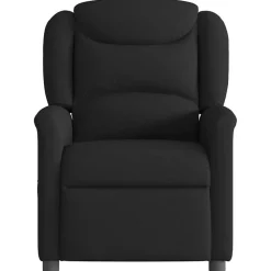 vidaXL Fauteuil verstelbaar stof zwart