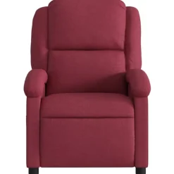 vidaXL Fauteuil verstelbaar stof wijnrood
