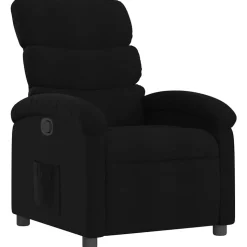 vidaXL Fauteuil verstelbaar stof zwart