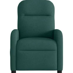 vidaXL Fauteuil verstelbaar stof donkergroen