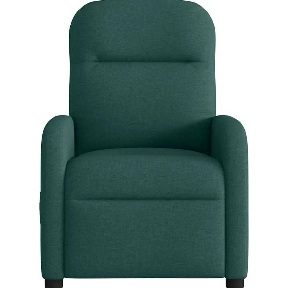 vidaXL Fauteuil verstelbaar stof donkergroen