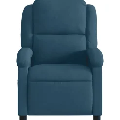vidaXL Fauteuil verstelbaar fluweel blauw