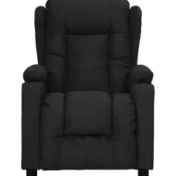 vidaXL Fauteuil verstelbaar stof zwart