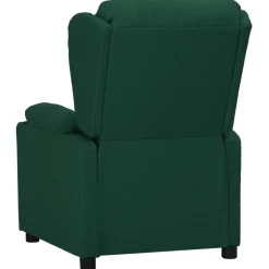 vidaXL Fauteuil verstelbaar stof donkergroen