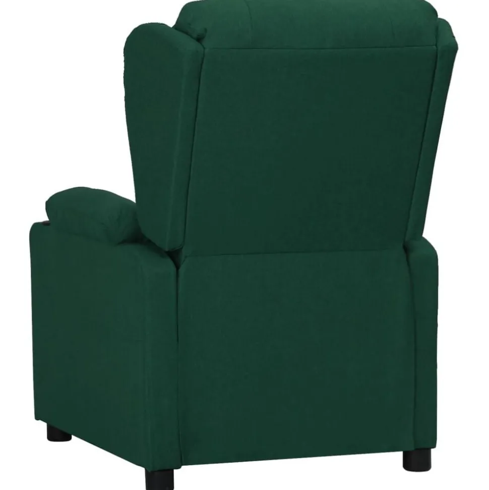 vidaXL Fauteuil verstelbaar stof donkergroen