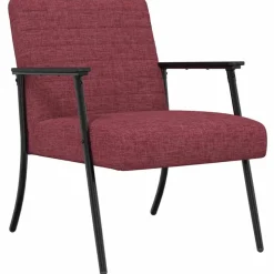 vidaXL Fauteuil Wijnrood 59 x 75 x 78 cm Stof