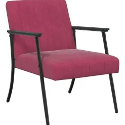 vidaXL Fauteuil Wijnrood 59 x 75 x 78 cm Fluweel