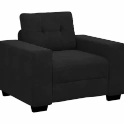 vidaXL Fauteuil 100x78x80 cm fluweel zwart