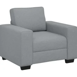 vidaXL Fauteuil 100x77x82 cm stof lichtgrijs