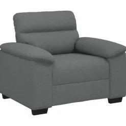 vidaXL Fauteuil 100x81x84 cm stof donkergrijs