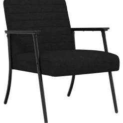 vidaXL Fauteuil Zwart 59 x 75 x 78 cm Stof