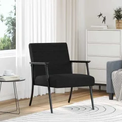 vidaXL Fauteuil Zwart 59 x 75 x 78 cm Stof