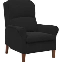 vidaXL Fauteuil Zwart Fluweel