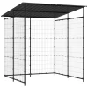 vidaXL Fietsenstalling 190x190x222 cm staal zwart