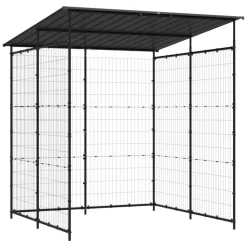 vidaXL Fietsenstalling 190x190x222 cm staal zwart
