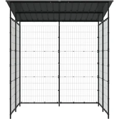 vidaXL Fietsenstalling 190x190x222 cm staal zwart