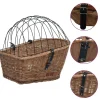 vidaXL Fietsmand voor bagagedrager 55x31x36 cm natuurlijk wilgen