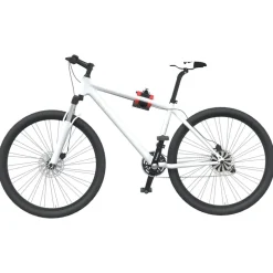 vidaXL Fietsreparatiehouder inklapbaar wandmontage rood en zwart staal