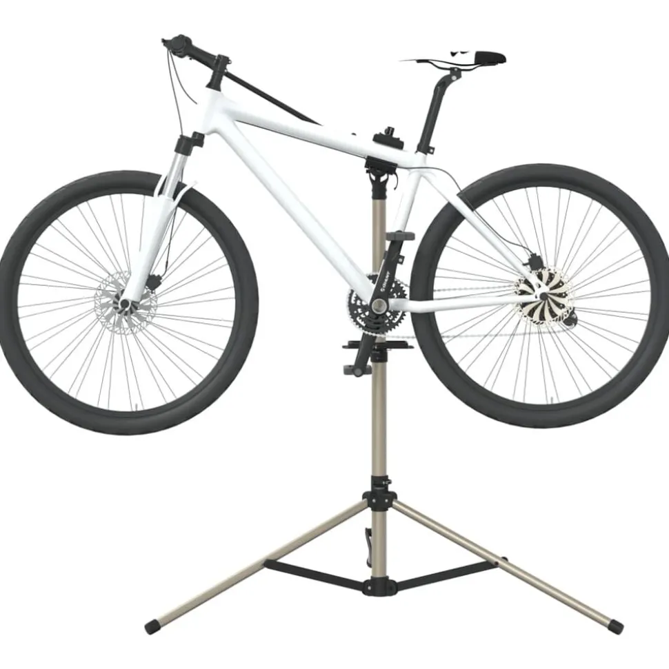 vidaXL Fietsreparatiestandaard inklapbaar 120-165 cm aluminium