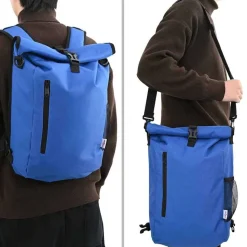 vidaXL Fietstas Blauw 31 x 13 x 58 cm Polyester