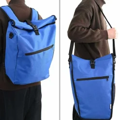 vidaXL Fietstas Blauw 33 x 16 x 60 cm Polyester
