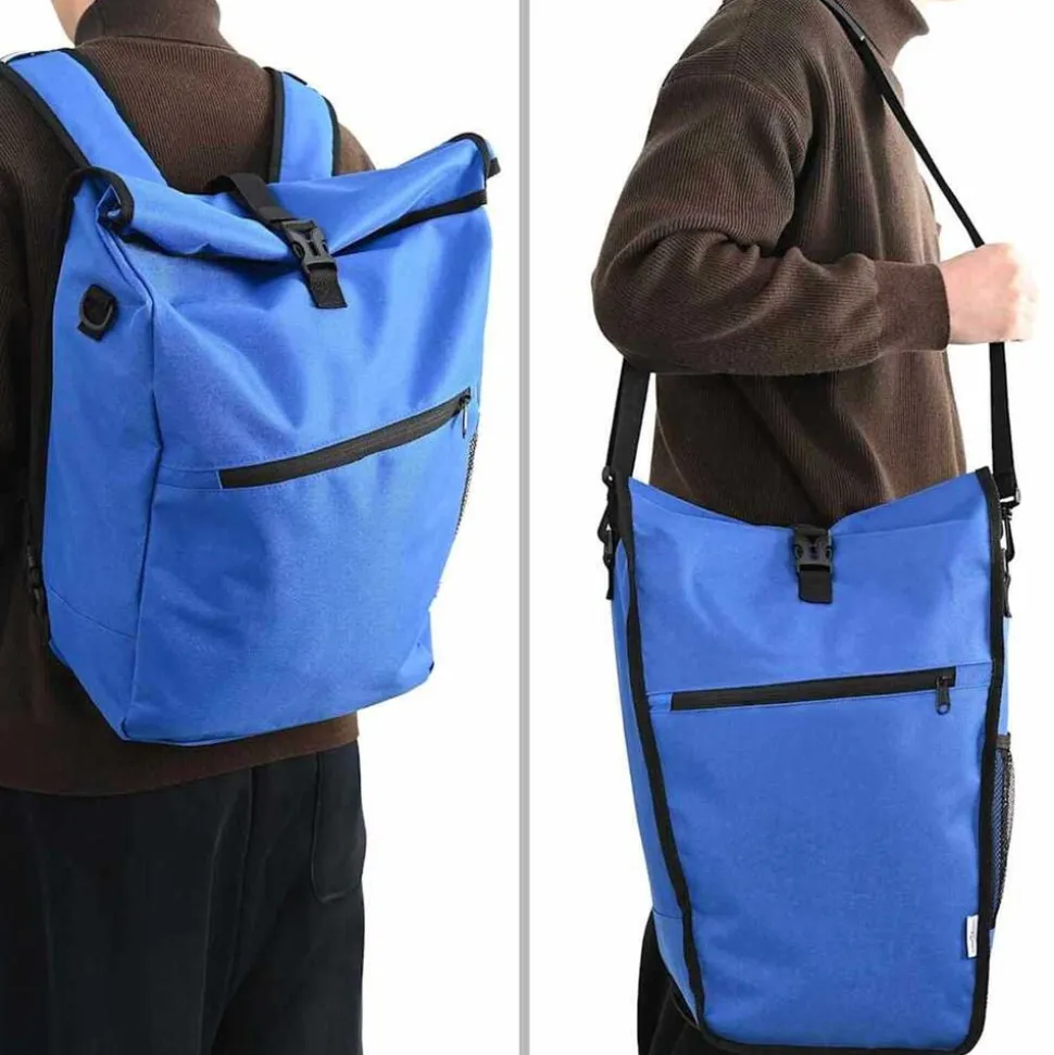 vidaXL Fietstas Blauw 33 x 16 x 60 cm Polyester
