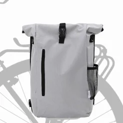 vidaXL Fietstas Grijs 31 x 13 x 58 cm Polyester