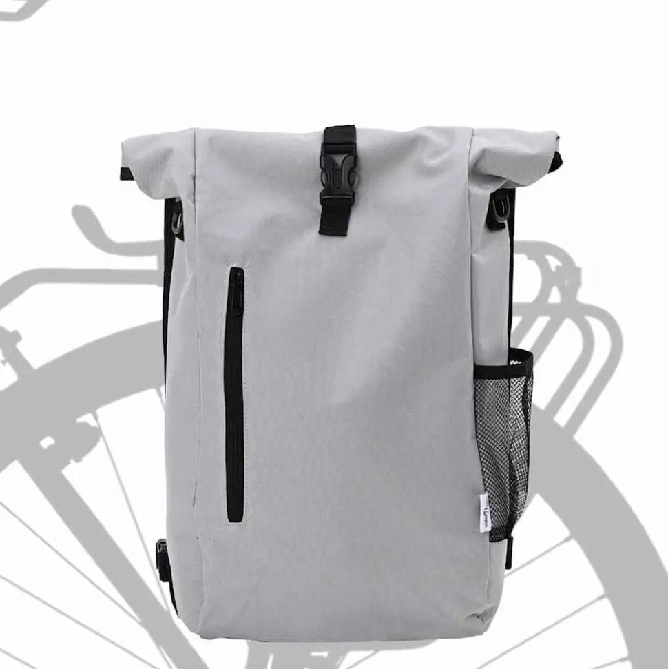 vidaXL Fietstas Grijs 31 x 13 x 58 cm Polyester