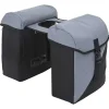 vidaXL Fietstas Grijs en zwart 31.5 x 15.5 x 40 cm Polyester