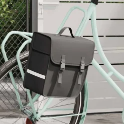 vidaXL Fietstas voor bagagedrager enkel waterdicht 21 L zwart