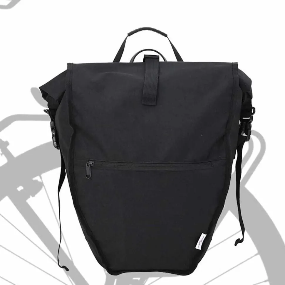 vidaXL Fietstas Zwart 32,5 x 17 x 57 cm Polyester