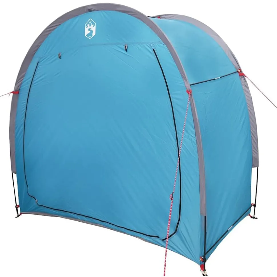 vidaXL Fietstent met dak met opslag Blauw 210 x 90 x 174 cm