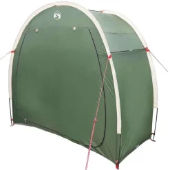 vidaXL Fietstent met dak met opslag Groen 210 x 90 x 174 cm