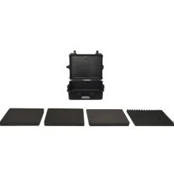vidaXL Flightcase draagbaar 55x43x21 cm PP zwart