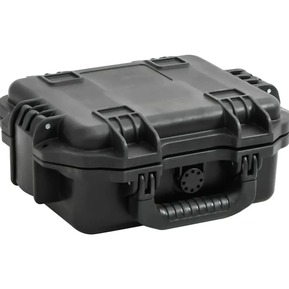 vidaXL Flightcase draagbaar 30x24,5x12,5 cm PP zwart