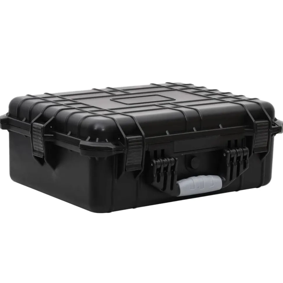 vidaXL Flightcase draagbaar 52x40x19 cm PP zwart