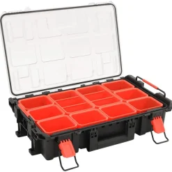 vidaXL Flightcase draagbaar 55,5x34,5x13,5 cm PP zwart
