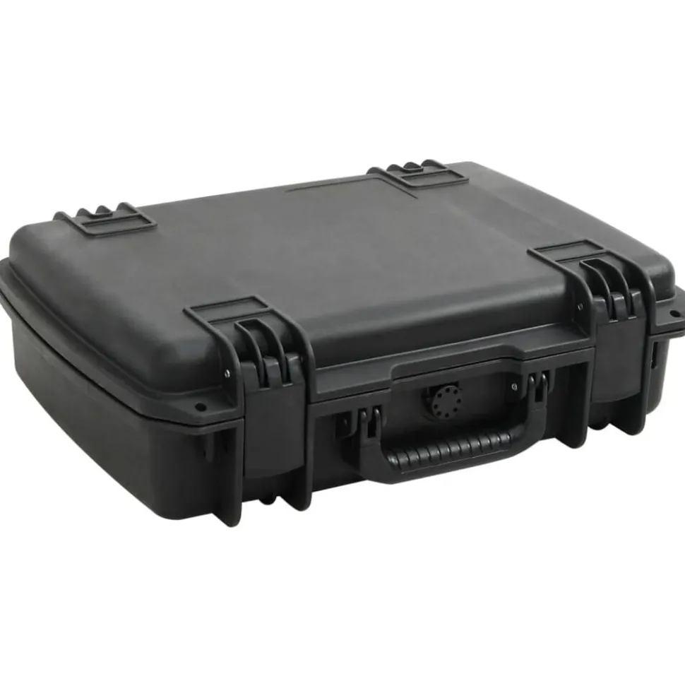 vidaXL Flightcase draagbaar 50,5x37x14,5 cm PP zwart
