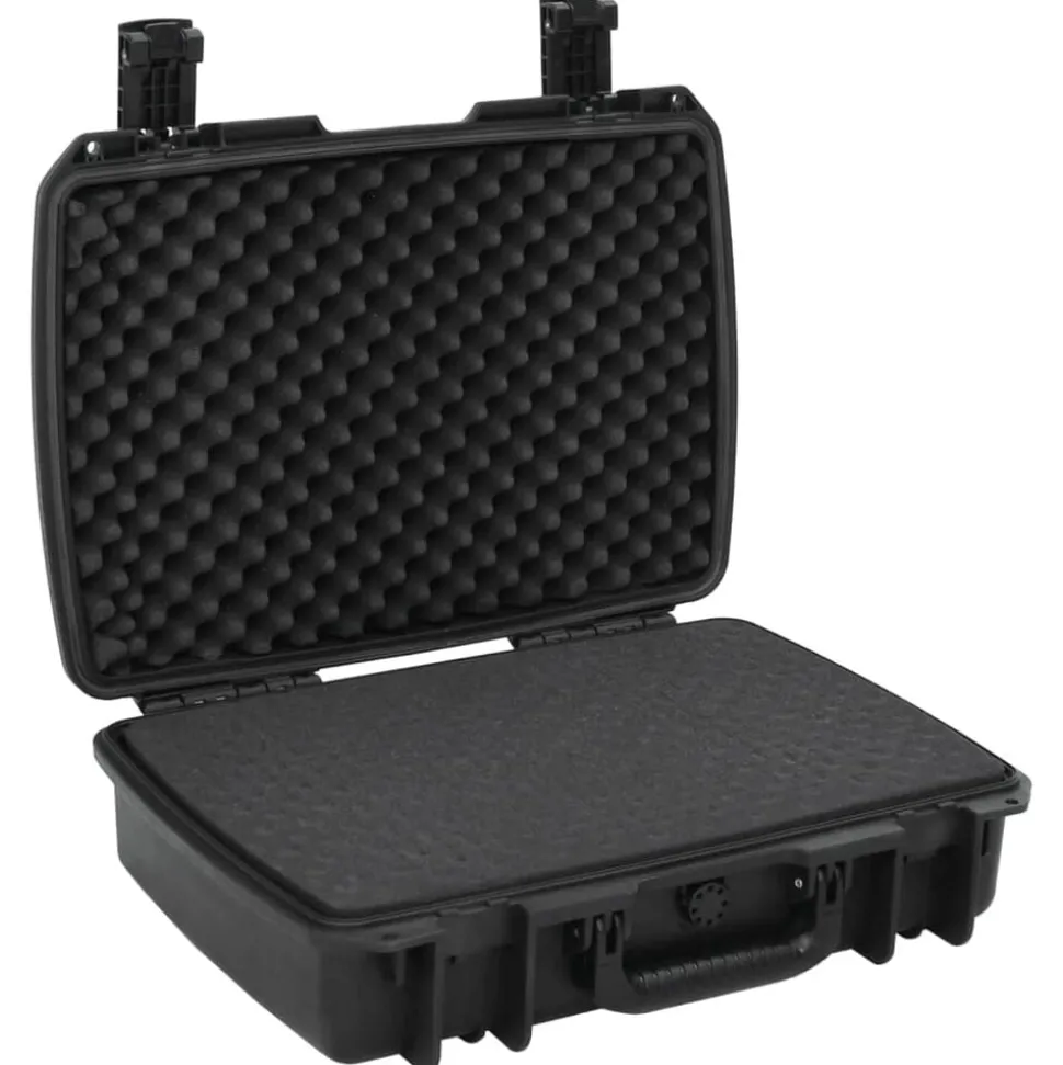 vidaXL Flightcase draagbaar 50,5x37x14,5 cm PP zwart