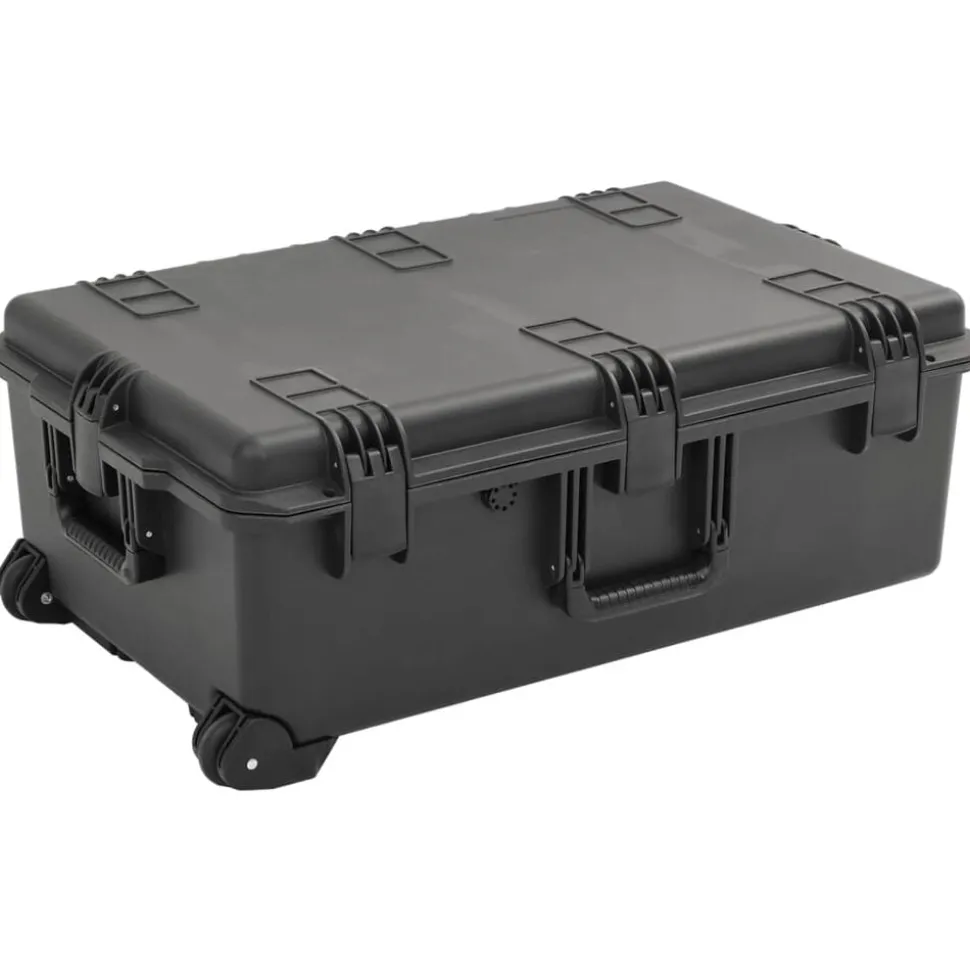vidaXL Flightcase draagbaar 79,5x51,5x30,5 cm PP zwart