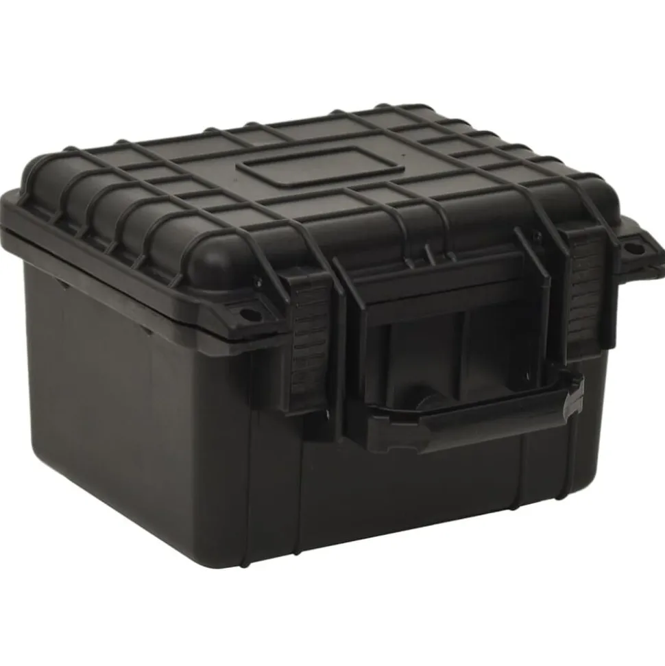 vidaXL Flightcase draagbaar 27x25x18 cm PP zwart