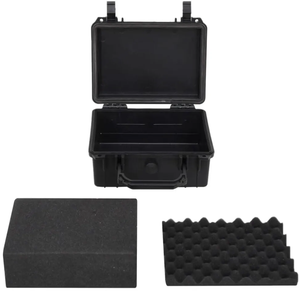 vidaXL Flightcase draagbaar 24x19x11 cm PP zwart