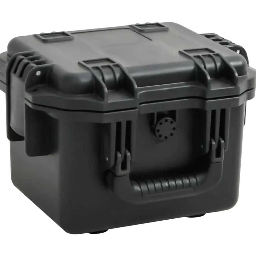 vidaXL Flightcase draagbaar 30x24,5x20 cm PP zwart