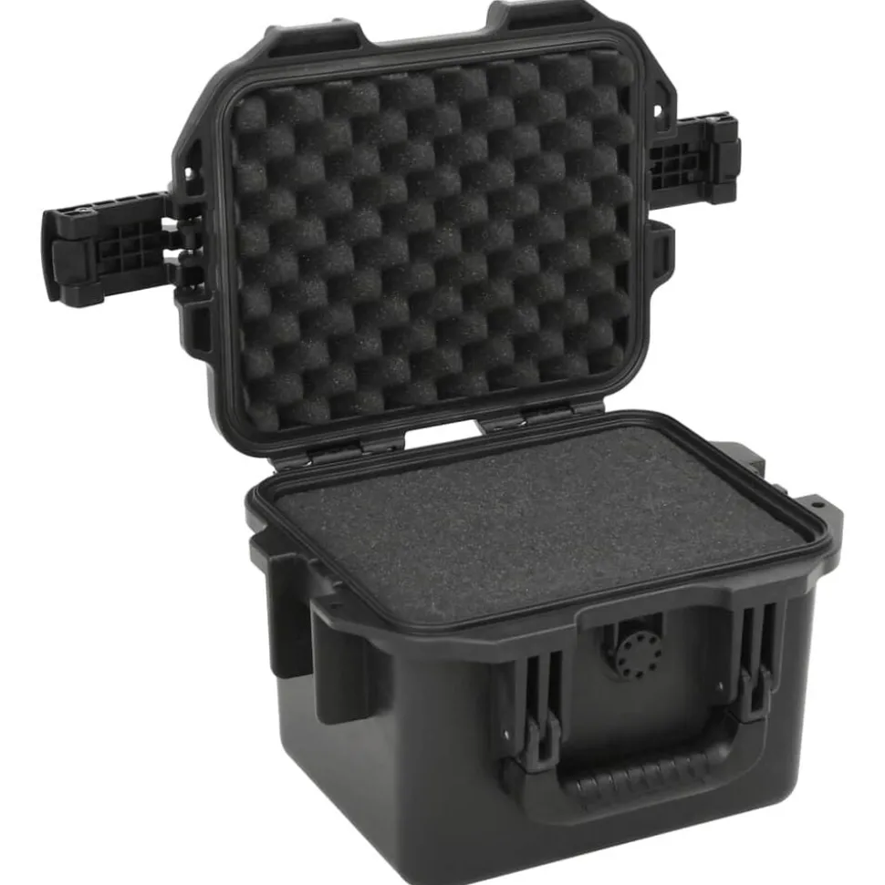 vidaXL Flightcase draagbaar 30x24,5x20 cm PP zwart