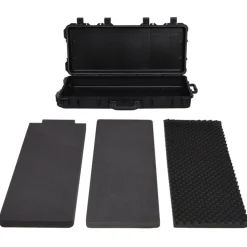 vidaXL Flightcase op wieltjes 96x42x16 cm PP zwart