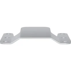 vidaXL Flush Mount Beugel 2 pcs Zilver 75 x 66 x 1,4 mm Staal