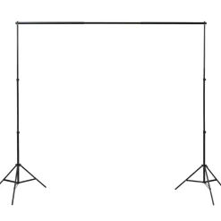 vidaXL Fotostudio set met 5 gekleurde achtergronden & 2 paraplu's