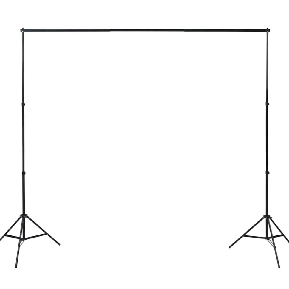 vidaXL Fotostudio set met 5 gekleurde achtergronden & 2 paraplu's